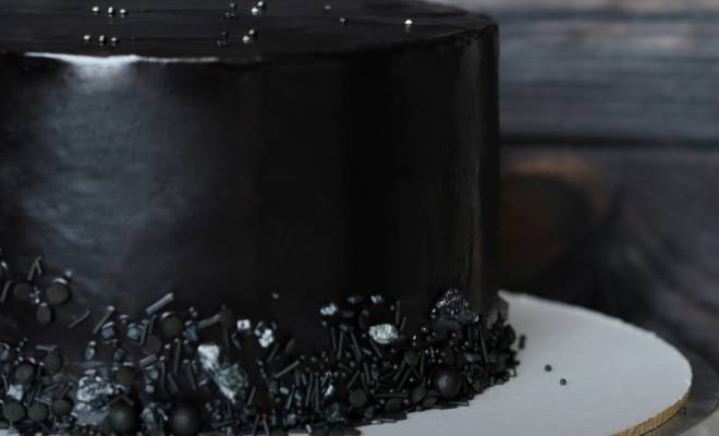 Как сделать черный крем для торта для выравнивания рецепт