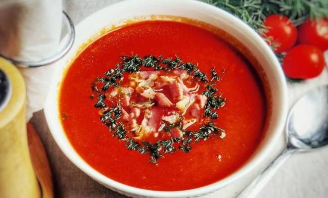 Томатный суп пюре из помидоров рецепт