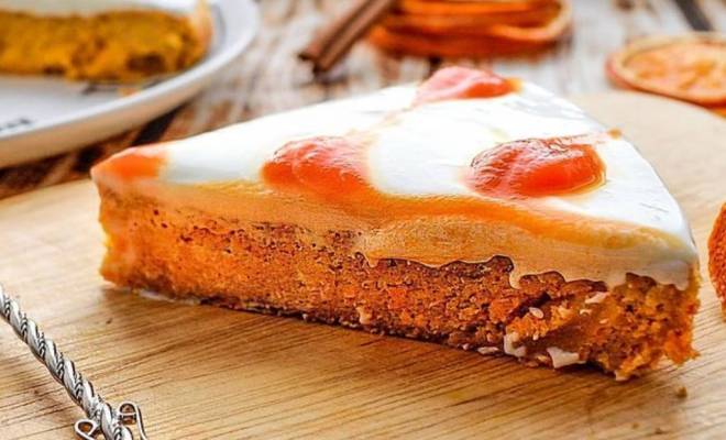 Морковный пирог с творожным кремом рецепт