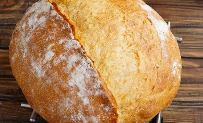 Белый хлеб на опаре в духовке рецепт