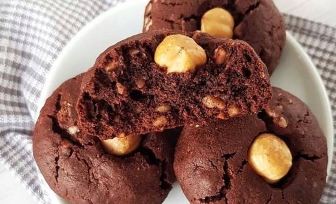 Шоколадное печенье с лесным орехом рецепт