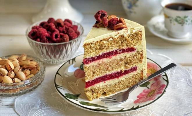 Торт Фисташка-Малина: проверенный рецепт очень вкусного фисташкового торта