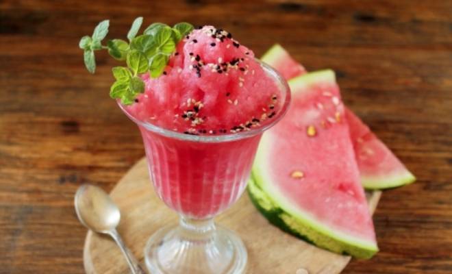 Арбузный фруктовый лед мороженое рецепт
