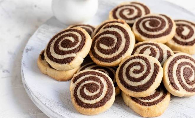 Печенье спираль с шоколадом рецепт