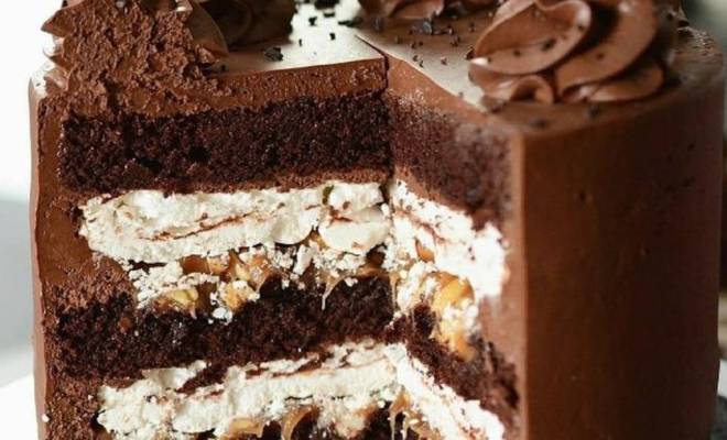 Шоколадный торт сникерс с карамелью в домашних условиях рецепт