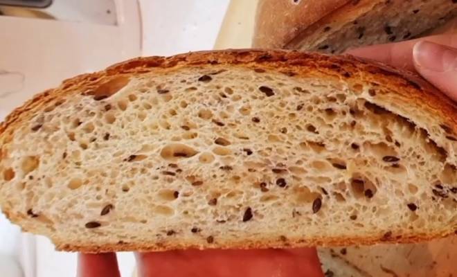 Как приготовить рецепт Дрожжевой домашний хлеб в духовке