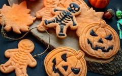 Сахарное песочное печенье на хэллоуин