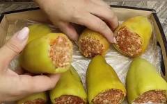Как приготовить замороженные фаршированные перцы на зиму