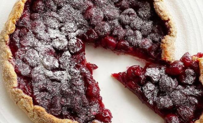 Творожно вишневый пирог простой в духовке рецепт