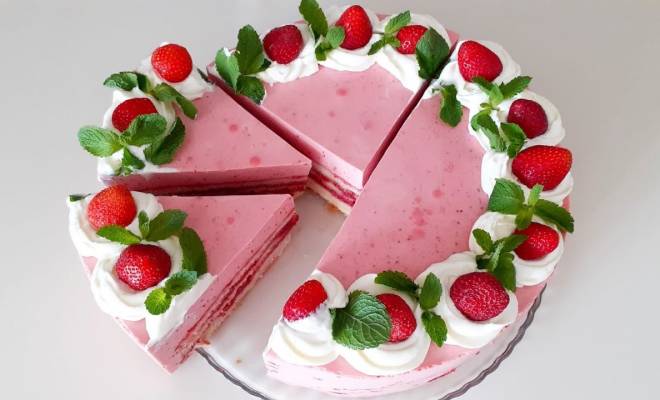 пирог торт с клубникой рецепт | Дзен