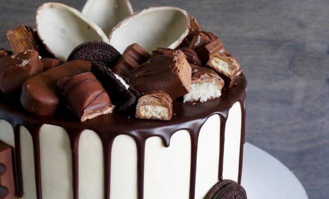 Как сделать шоколадные подтеки на торте на сливках рецепт