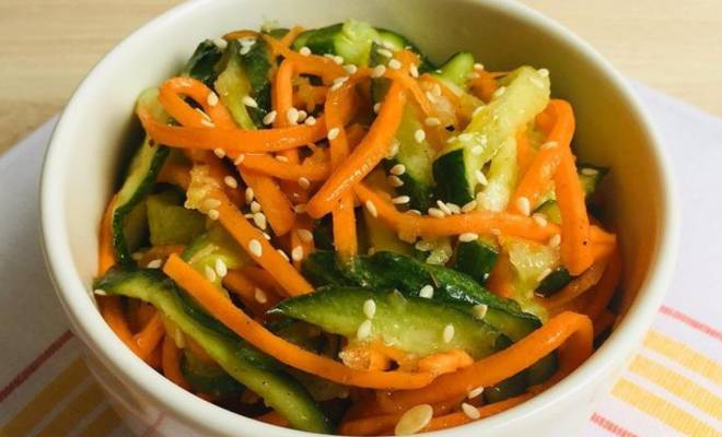 Огурчики по корейски с морковью быстрого приготовления рецепт