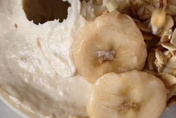 Банановое мороженое с рикоттой из двух ингредиентов рецепт
