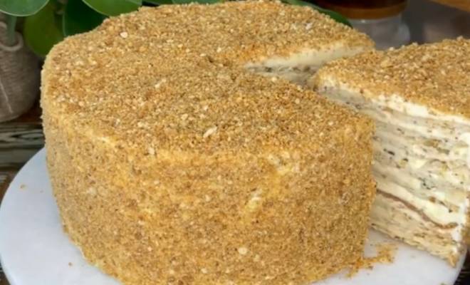 Торт песочный фруктовый – кулинарный рецепт