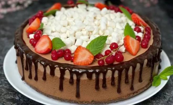 Муссовый торт Три Шоколада домашний рецепт
