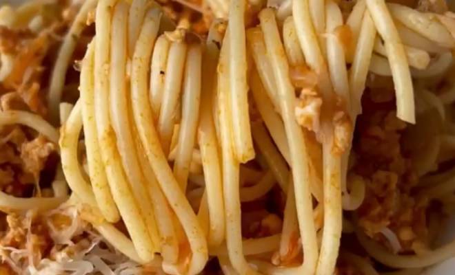 Паста спагетти болоньезе с фаршем рецепт