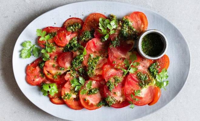 Салат помидоры с имбирем и кинзой рецепт
