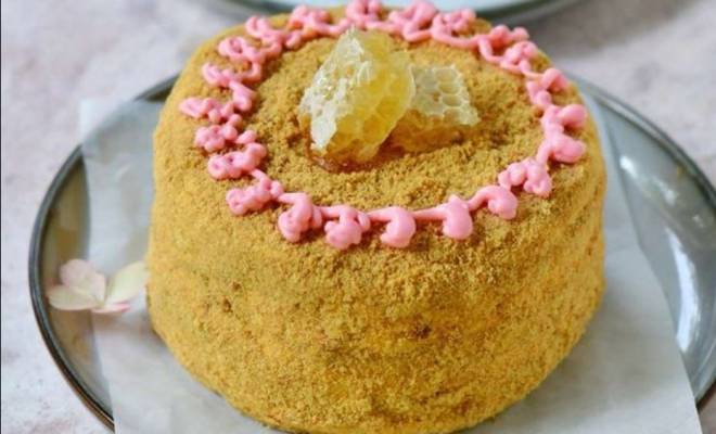 Бенто торт Медовик маленький со сметаной рецепт