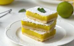 Лимонные пирожные квадратики