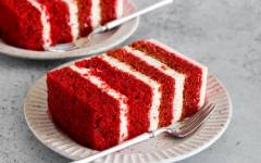 Торт Красный Бархат классический с крем чизом домашний