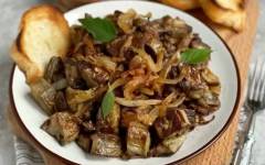Баклажаны как грибы с чесноком и луком быстро и вкусно