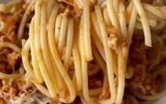 Паста спагетти болоньезе с фаршем