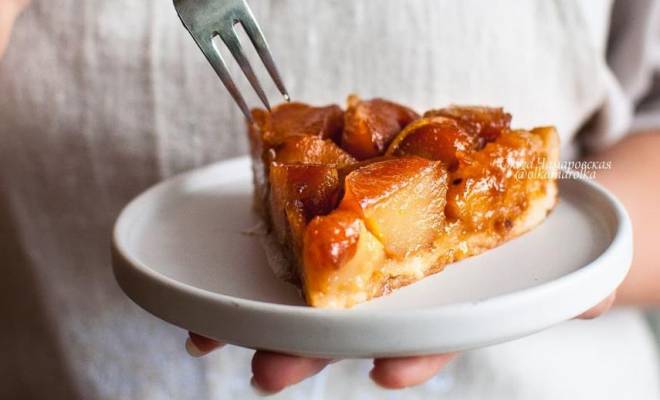 Перевернутый пирог с яблоками тарт татен классический рецепт