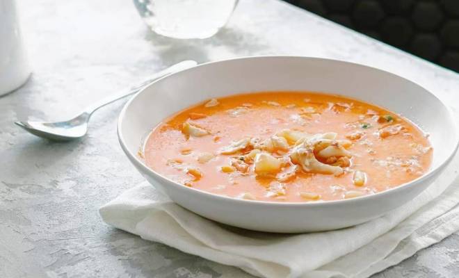 Рыбный суп из семги со сливками рецепт