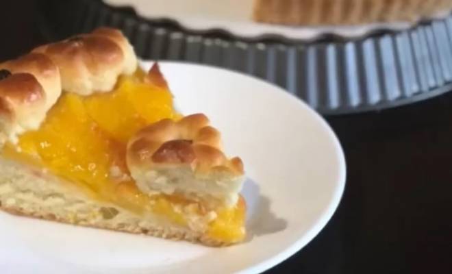 Сдобный пирог Нектарин Апельсин рецепт