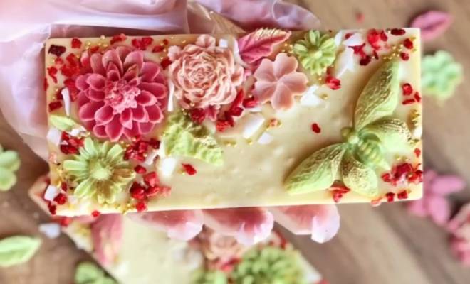 Домашние шоколадки красивые с цветами своими руками рецепт