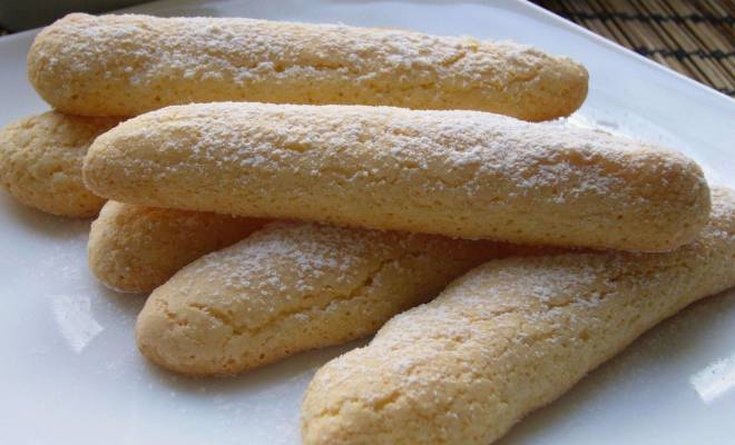Бисквитное печенье савоярди дамские пальчики домашние рецепт