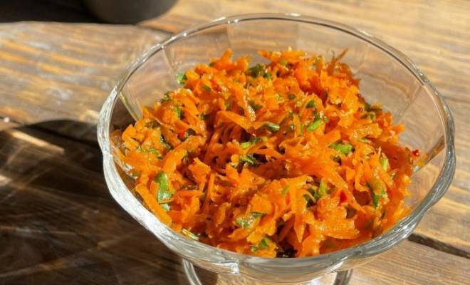 Салат из моркови с чесноком рецепт