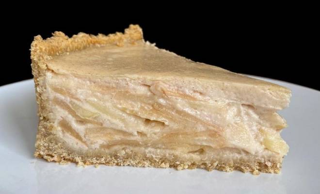 Цветаевский яблочный пирог с корицей, овсянкой, сметаной и йогуртом рецепт