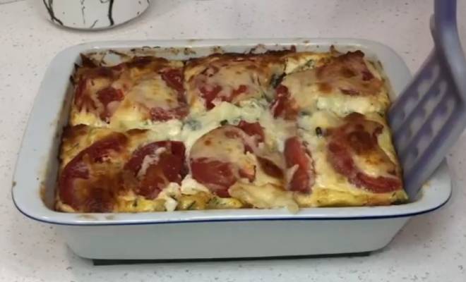 Запеченные кабачки с сыром, помидорами в духовке рецепт
