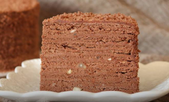Бархатный медовый шоколадный торт Медовик трюфель рецепт