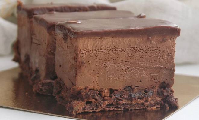 Шоколадный торт мороженое с муссом и бисквитом джаконда рецепт