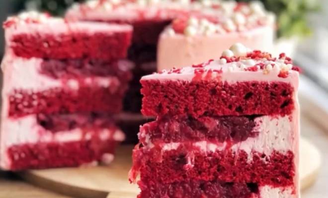 Торт Красный Бархат вишневый рецепт