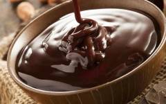 Шоколадная глазурь для торта из какао, воды и сливок