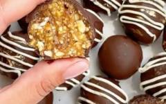 Полезные конфеты без сахара Финики Орех Шокодал