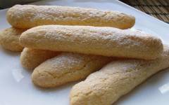 Бисквитное печенье савоярди дамские пальчики домашние