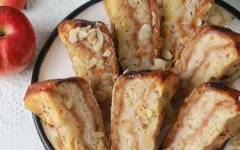 Насыпной яблочный пирог с манкой очень вкусный