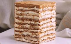 Карамельный торт Медовик со сметанным кремом