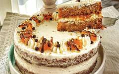 Самый вкусный торт морковный с орехами и маскарпоне