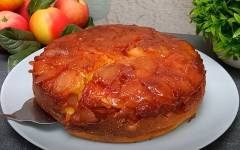 Вкусный творожный пирог с яблоками карамельными в духовке