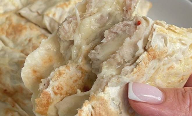 ПП чебуреки из лаваша на сковороде рецепт