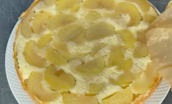 Шарлотка пирог перевертыш с яблоками рецепт