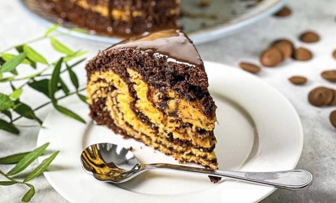Мраморный пирог с тыквой и шоколадом рецепт