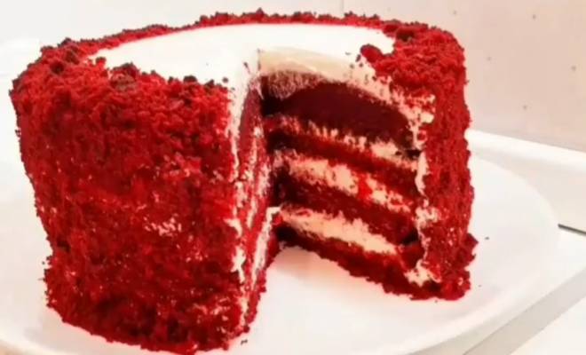 Торт Красный Бархат с кремом из сливок рецепт
