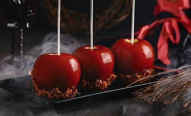 Как сделать карамельные яблоки на палочке?. Кулинарный блог
