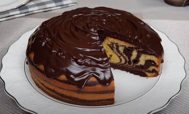 Тыквенный пирог Шоколадно Апельсиновый быстро и вкусно рецепт